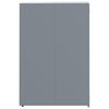 vidaXL Wheelie Bin Storage for Single Bin Grey 27.2x31.1x46.1" Steel