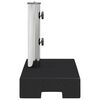 vidaXL Umbrella Base Black Granite, Stainless Steel Standard