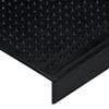 vidaXL Stair Tread Black Rubber 9.8 in x 29.5 in Outdoor Anti-Slip Tread