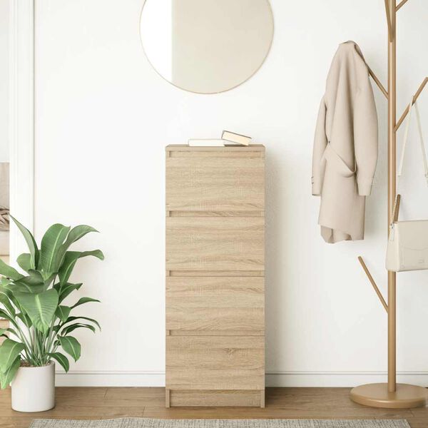 vidaXL Sideboard Sonoma Oak Engineered wood Medium Sideboard