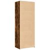 vidaXL Highboard Smoked Oak 27.6"x16.7"x72.8" Engineered Wood