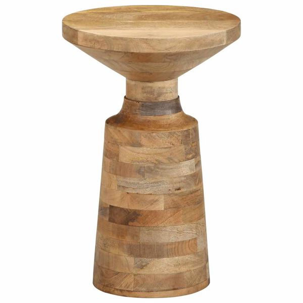 vidaXL Side Table Natural Wood Solid Mango Wood Small Durable