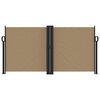 vidaXL Retractable Side Awning Taupe Polyester with PU coating, Steel