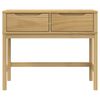 vidaXL Console Table Wax Brown Solid pine wood, engineered wood Standard