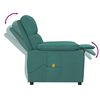 vidaXL Massage Recliner Dark Green Fabric