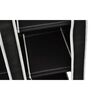 vidaXL Folding Wardrobe Black Polypropylene, Steel Space-saving Foldable
