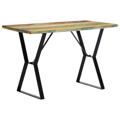 vidaXL Dining Table 47.2"x23.6"x29.9" Solid Reclaimed Wood