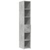 vidaXL Highboard Concrete Grey Engineered Wood Tall Highboard