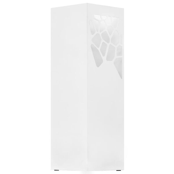 vidaXL Umbrella Stand White Powder-coated steel, plastic