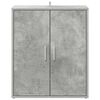 vidaXL Shoe Cabinet Concrete Grey Engineered Wood Medium Shoe Cabinet