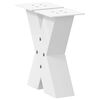 vidaXL Coffee Table Leg Set of 2 White Powder-coated steel Standard