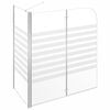 vidaXL Bath Enclosure 47.2"x26.8"x51.2" Tempered Glass Stripe