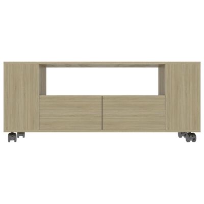 vidaXL TV Cabinet Sonoma Oak 47.2"x13.8"x18.9" Engineered Wood