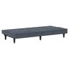 vidaXL Sofa Bed Dark Grey Velvet, Plywood, Plastic, Foam Standard