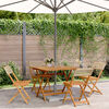 vidaXL Garden Dining Set Beige Solid acacia wood, PE rattan Medium