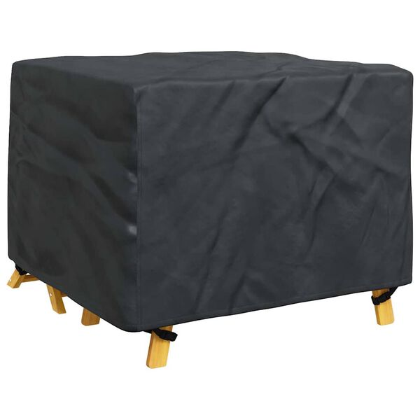 vidaXL Furniture Cover Plain Black 39.37 x 39.37 x 27.56 in 420D