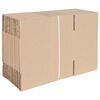 vidaXL Folding Box 50 pcs Natural 9.45 x 5.12 x 5.12 in Cardboard