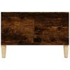 vidaXL Coffee Table Smoked Oak Engineered wood, Solid eucalyptus wood