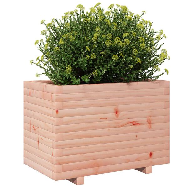 vidaXL Garden Planter Natural Wood Solid Douglas Wood 27.6x15.7x19.5 in