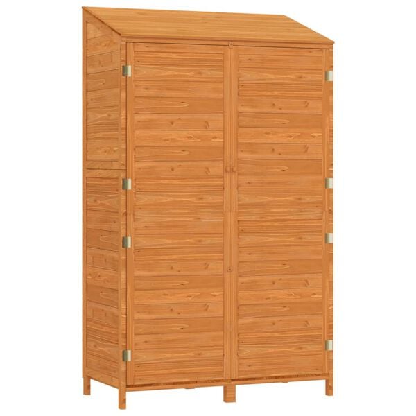 vidaXL Garden Shed Brown Solid fir wood 40.2 x 20.5 x 68.7 in