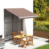 vidaXL Replacement Awning Fabric Brown 100% Polyester with PU coating