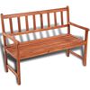vidaXL Garden Bench Light Brown Acacia hardwood Medium Durable
