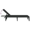 vidaXL Sun Lounger Anthracite Polypropylene 73.2 x 23.6 x 11.4 in