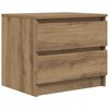 vidaXL Bedside Cabinet Set of 2 Artisan oak Engineered wood Small