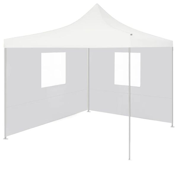 vidaXL Folding Party Tent White 600D Oxford fabric with PVC coating