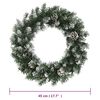 vidaXL Christmas Wreath Green PVC Medium Decorative Inlays