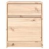 vidaXL Bedside Cabinet Solid Pinewood Medium Bedside Cabinet Rectangular