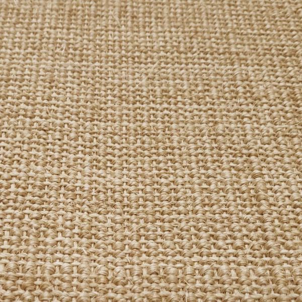 vidaXL Sisal Rug Natural 100% Sisal 26 x 39.4 in Sisal Rug Rectangular