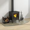 vidaXL Fireplace Glass Plate 47.2"x23.6"