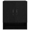 vidaXL Wall-Mounted Cabinet Black Oak 23.62 x 12.20 x 27.56 in
