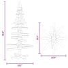 vidaXL Wooden Christmas Tree for Decoration 35.4" Solid Wood Pine