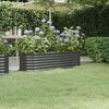 vidaXL Garden Raised Bed Anthracite Powder-coated steel Large Durable