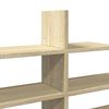 vidaXL Wall Shelf Sonoma Oak Engineered Wood 49.0 in x 7.1 in x 23.8 in