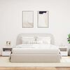 vidaXL Bedside Cabinet Set of 2 White Engineered wood 19.7x15.7x17.7 in