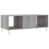 vidaXL Coffee Table Gray Sonoma Engineered wood, iron Medium