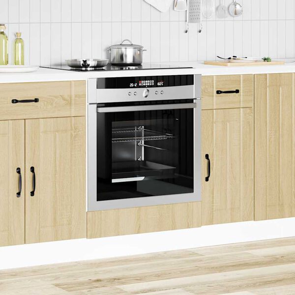 vidaXL Oven Cabinet Sonoma oak Engineered wood Compact Oven Cabinet