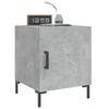 vidaXL Bedside Cabinet Concrete Grey Engineered Wood, Iron