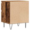 vidaXL Nightstand Old Wood Engineered Wood, Metal Compact Nightstand