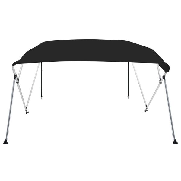 vidaXL 4-bow Bimini Top Black 95.7x70.9x53.9"