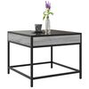 vidaXL Coffee Table Grey sonoma Engineered wood, glass, metal