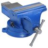 vidaXL Bench Vise Blue 4.92 " Cast Iron