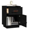 vidaXL Bedside Cabinet Black
