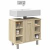vidaXL Bathroom Cabinet Sonoma oak Engineered wood Medium