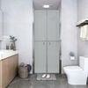 vidaXL Shower Door Frosted ESG 35.8"x74.8"