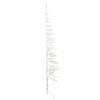 vidaXL Artificial Half Christmas Tree White PVC, Steel Slim