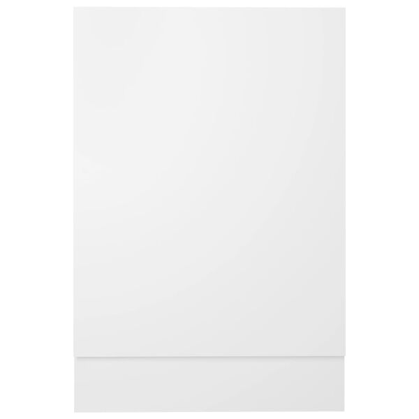 vidaXL Dishwasher Panel White Engineered wood Medium Durable